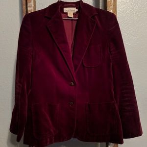 Vintage Mauve Velvet Dinner Jacket/Blazer